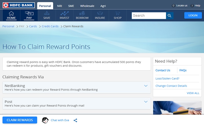 HDFC Credit Card Points