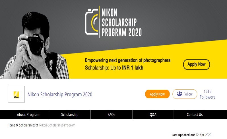 Nikon scholarship