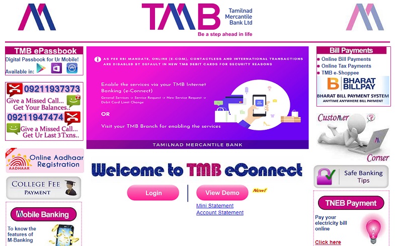 tmb-net-banking-login-tamilnad-mercantile-bank-registration