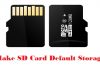 SD Card Default Storage