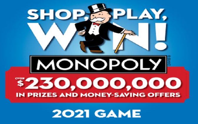 safeway monopoly online game code