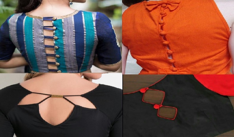 Kurti back neck design – Simple Craft Idea