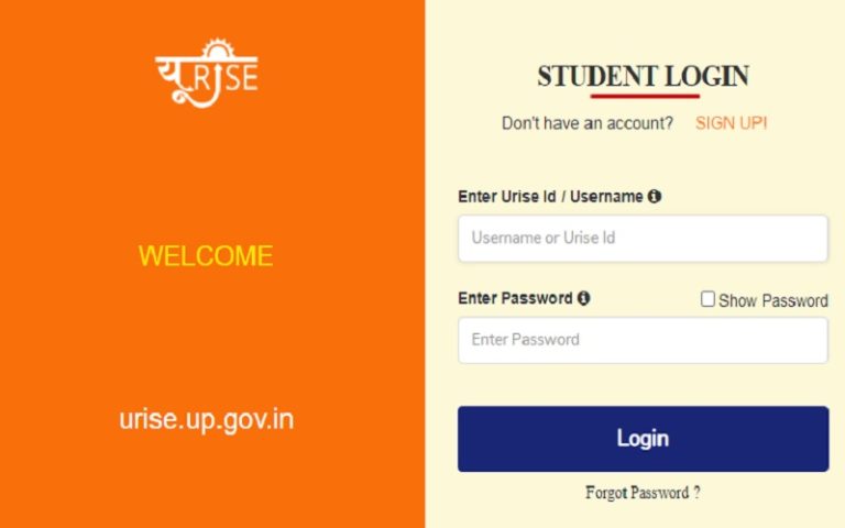 UP URISE Portal Student Login, Registration – urise.up.gov.in