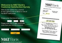 m and t bank survey