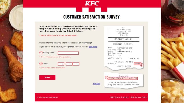 MyKFCExperience – Take Kfc experience Survey