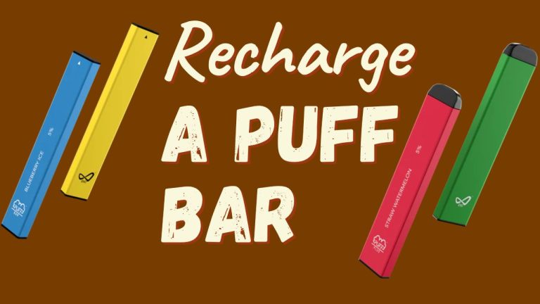 Recharge A Puff Bar Disposable Batteries