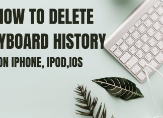delete keyboard history on iPhon