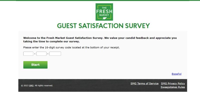 Fresh Market Guest Satisfaction Survey