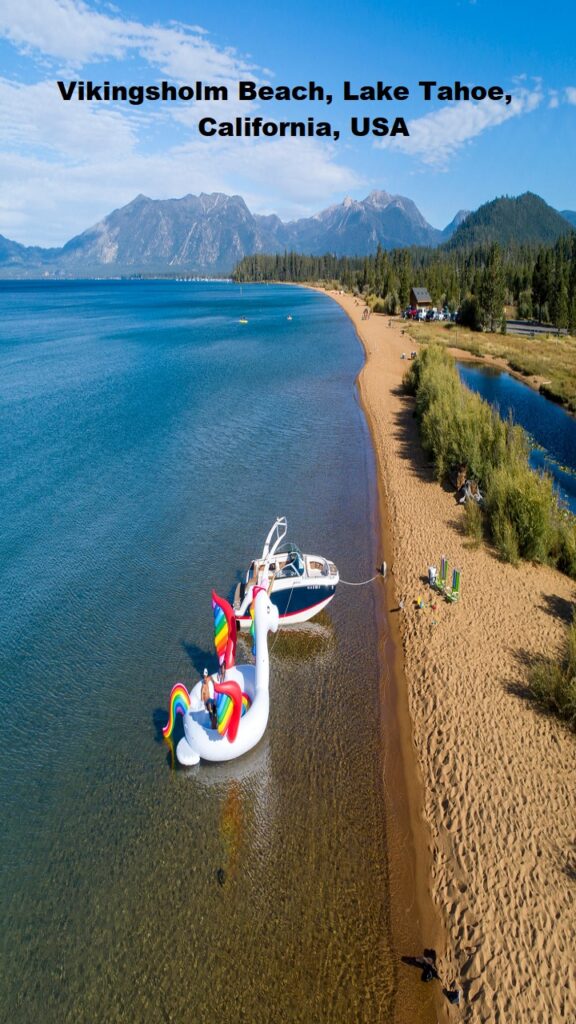 Vikingsholm Beach, Lake Tahoe, California, USA