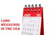2025 Long Weekends in USA – Plan Your Holiday Trips Long Weekends in the USA